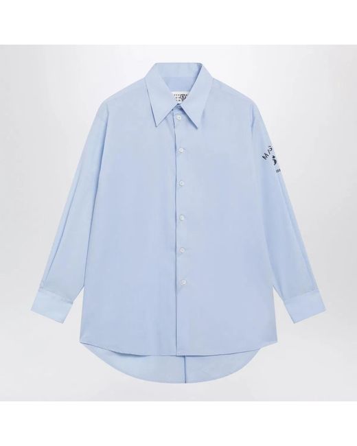 MM6 by Maison Margiela Blue Cotton Shirt