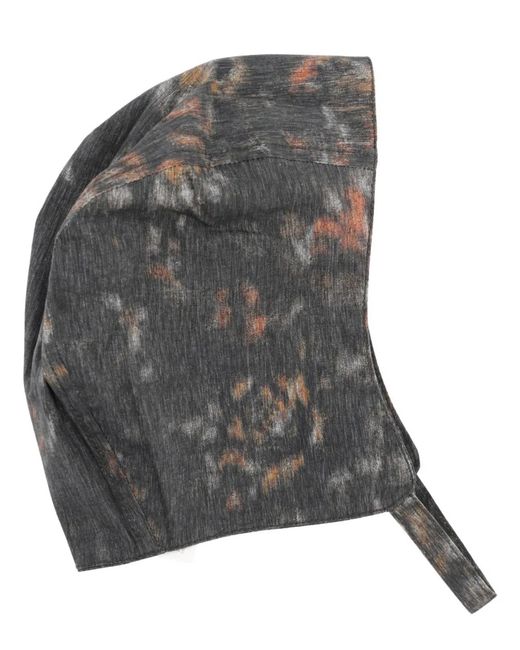 Ganni Gray Cap With Print
