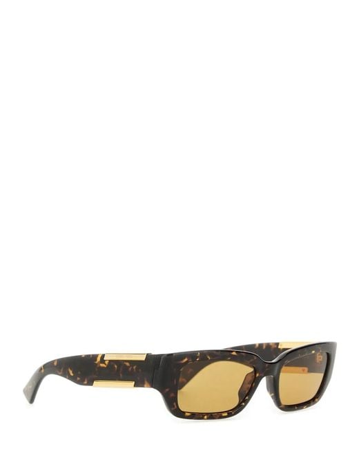 Bottega Veneta Brown Rectangular Sunglasses "Dash"