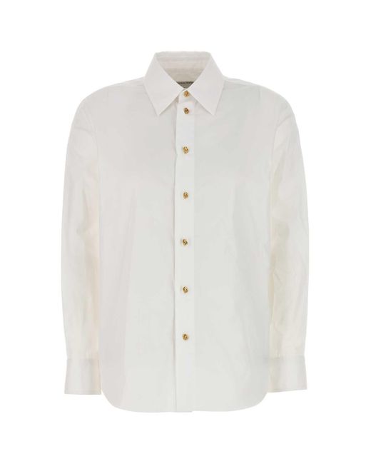 Bottega Veneta White Cotton Shirt for men