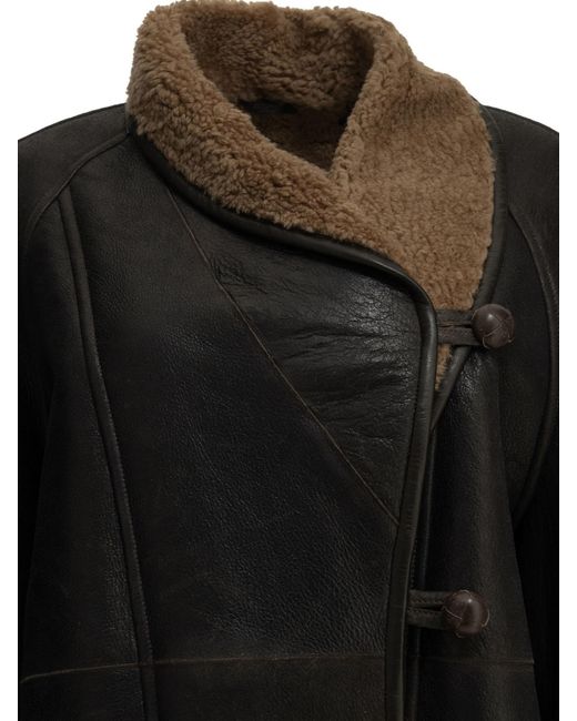 Isabel Marant Black "Camber" Shearling Jacket