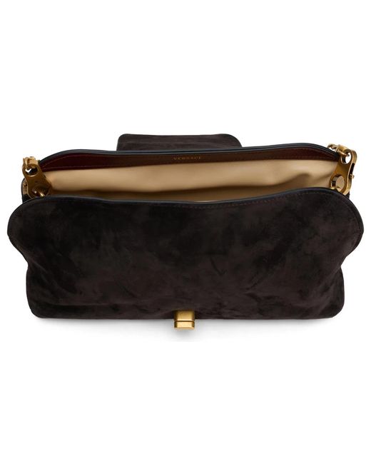 Versace Brown Moka Leather Cluch Bag