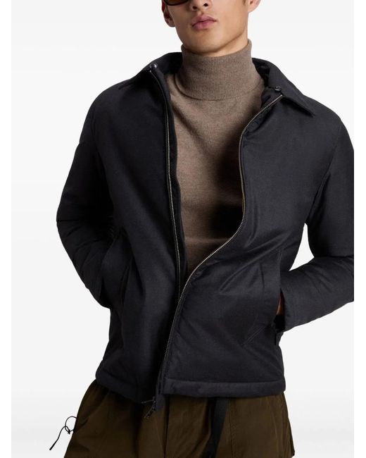 Woolrich Black Wool Silk Jacket for men