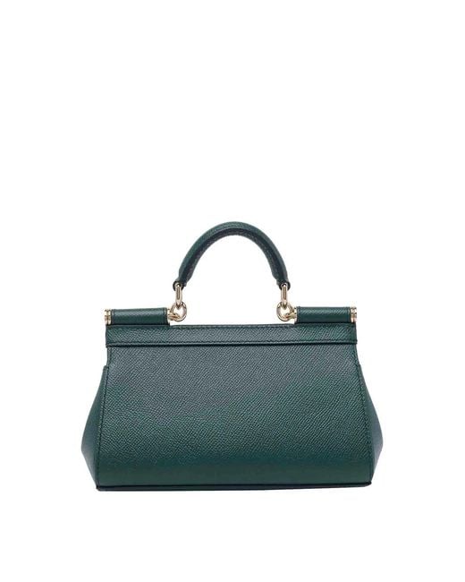 Dolce & Gabbana Green Dolce & Gabbana Small Sicily Handbag