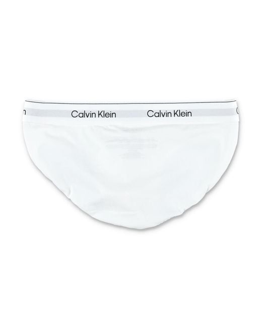 Calvin Klein White 3-Pack Cotton Blend Briefs for men