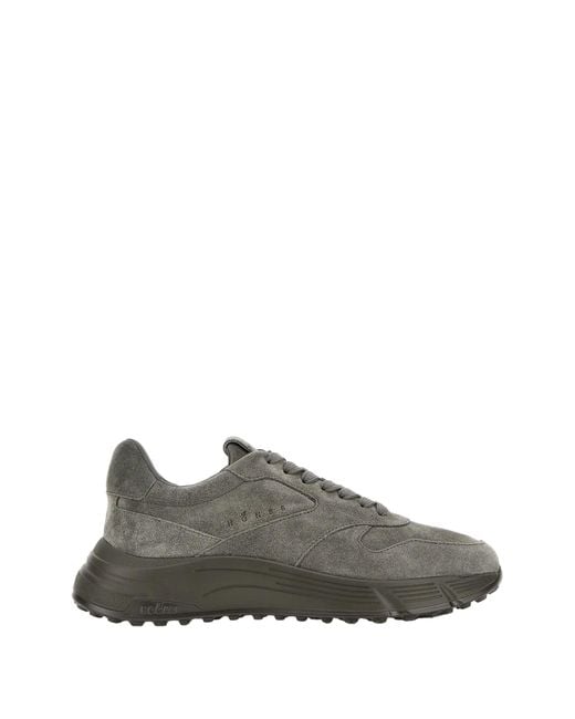 Hogan Gray Suede Sneakers for men