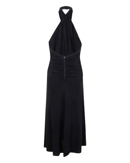 Elisabetta Franchi Black Midi Dress
