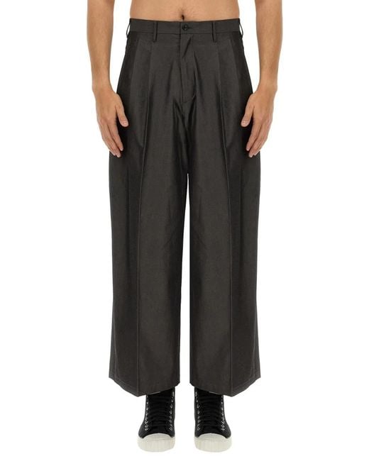 A.I.E. Black Wide Fit Pants for men