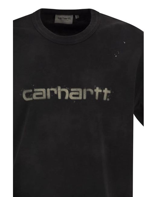 Carhartt Black S/S Painter Logo-Print T-Shirt for men