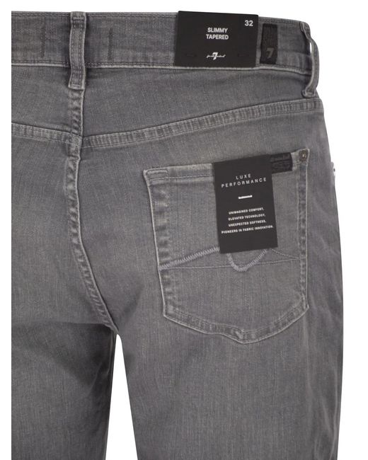7 For All Mankind Gray Slimmy Tapered for men