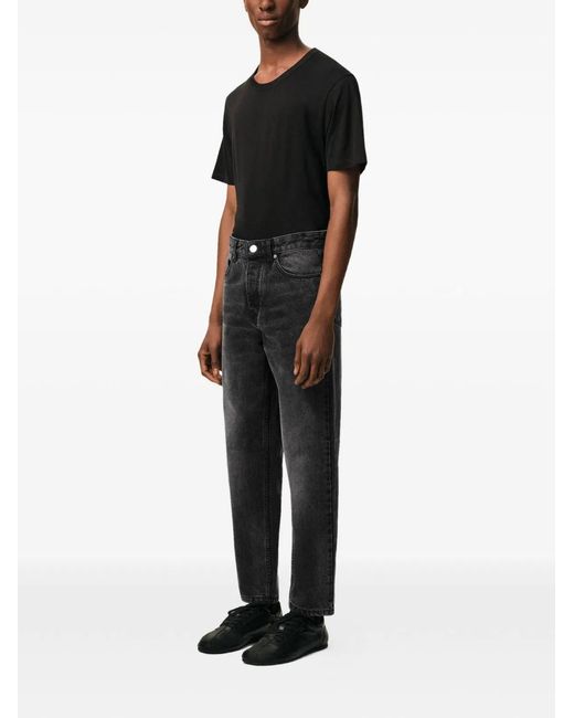 AMI Gray Cotton Jeans for men