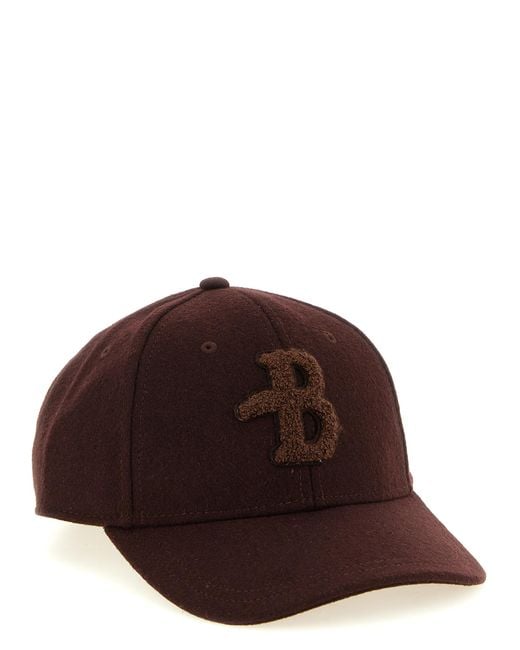 Ballantyne Brown Monogram Patch Cap for men