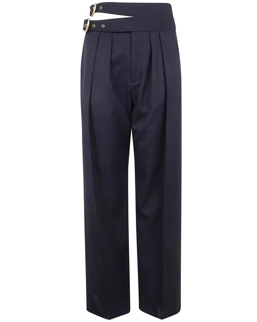 Chloé Blue Classic High Waisted Pencil Trousers