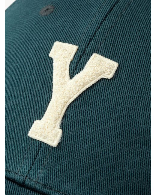 Saint Laurent Blue College-Style Y Gabardine Cap for men
