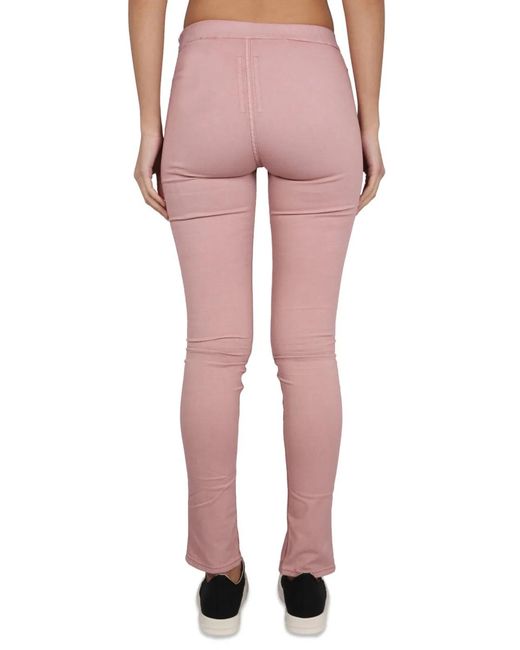 Rick Owens Pink Denim Leggings