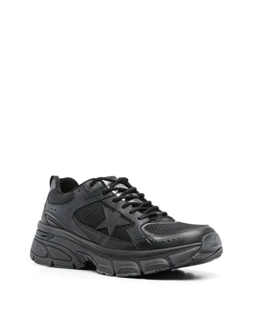 Golden Goose Deluxe Brand Black Sneakers Low-Top Lightstar for men