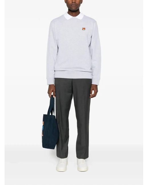 Maison Kitsuné White Maison Kitsuné Felpa Fox Head for men