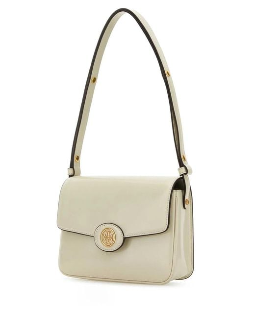 Tory Burch Metallic Robinson Spazzolato Convertible Shoulder Bag