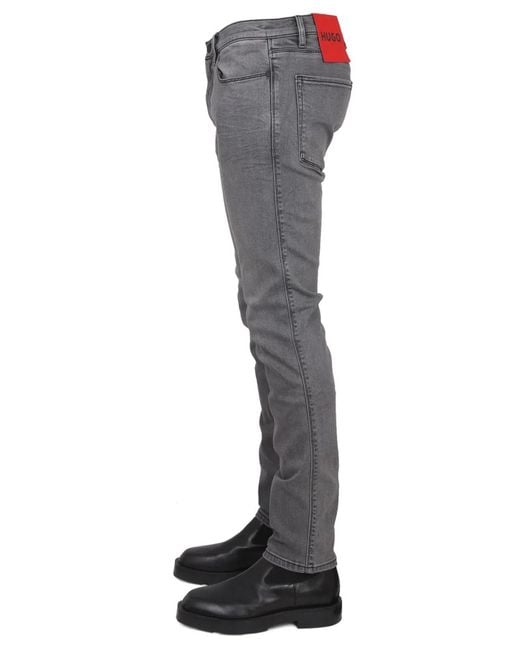 HUGO Gray Slim Fit Jeans for men
