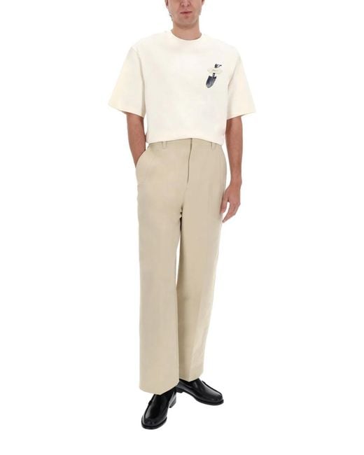 Jacquemus Natural Pastro Trousers for men
