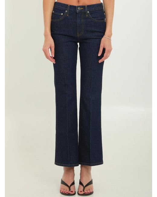 Khaite Blue Clara Flare Jeans