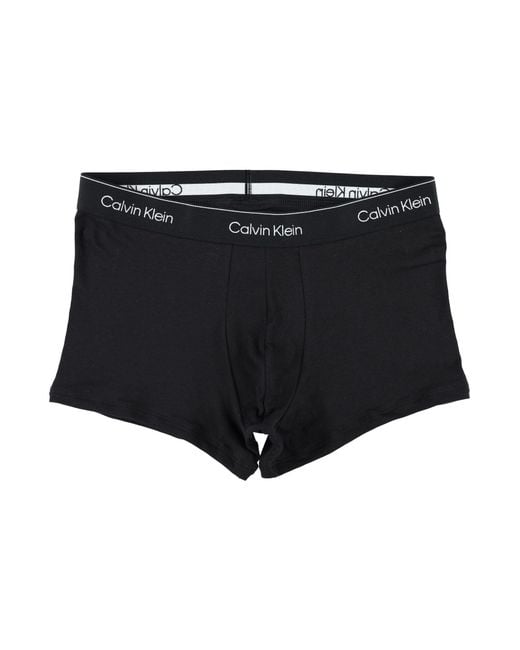 Calvin Klein Black 3-Pack Icon Cotton Stretch Trunks for men