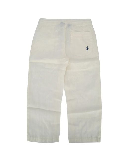 Polo Ralph Lauren White Pan Ts