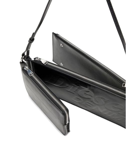 DIESEL Black Polyurethane Shoulder Bag