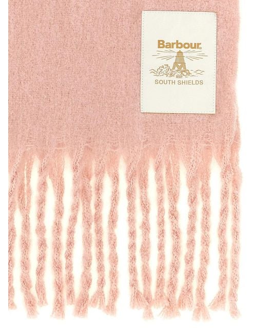 Barbour Pink 'Ellison' Scarf