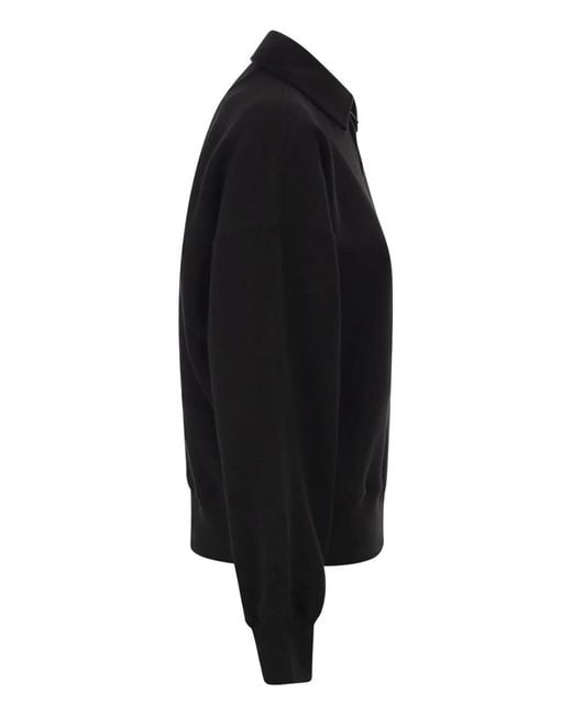 Polo Ralph Lauren Black Half-Zip Collared Sweatshirt