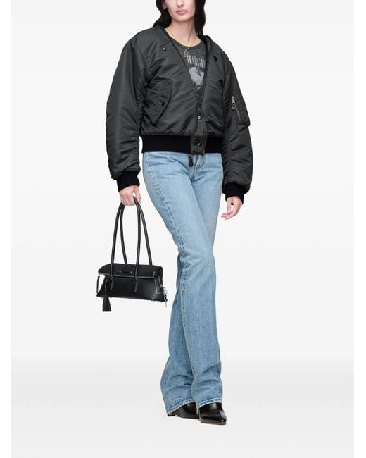 Maison Margiela Black Nylon Bomber Jacket