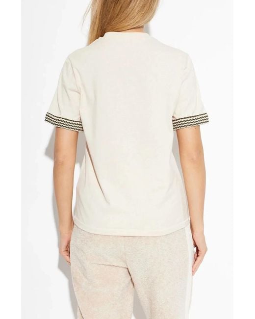 Moncler White Cotton Ss T-Shirt