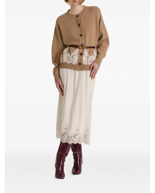Alberta Ferretti Natural Maglia