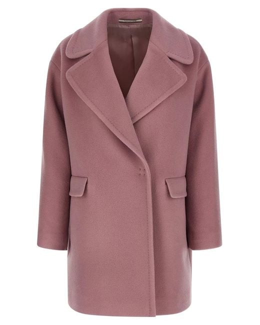 Tagliatore Purple 'Astrid' Coat