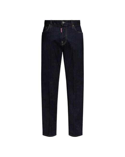 DSquared² Blue Cotton Five Pockets Jeans for men