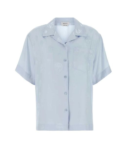 McQueen Blue Hawaiian Shirt