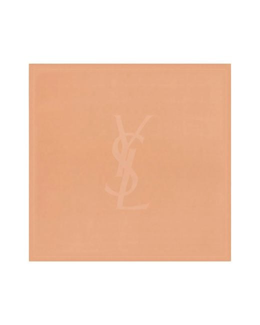 Saint Laurent Natural Cassandre Square Scarf