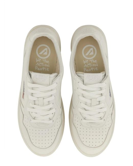 Autry White Sneaker Medalist Low for men