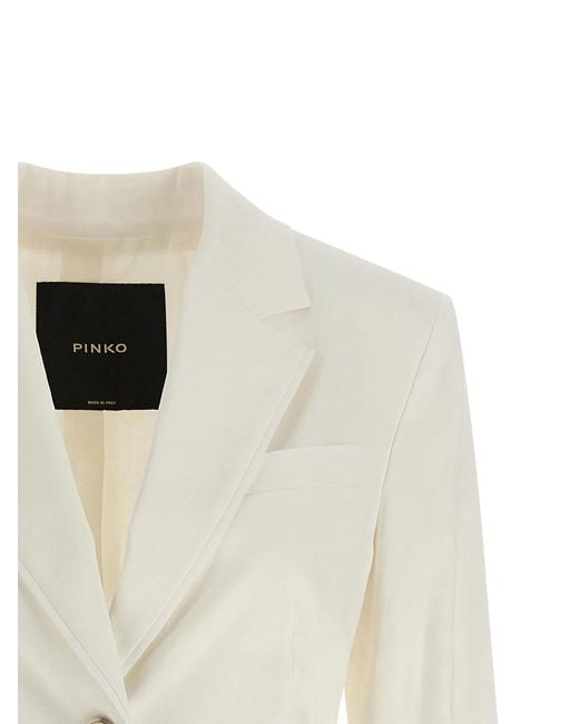 Pinko White 'Effie' Blazer