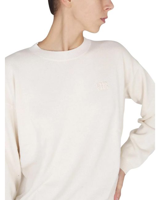 Ballantyne White Shirt With Embroidered Logo