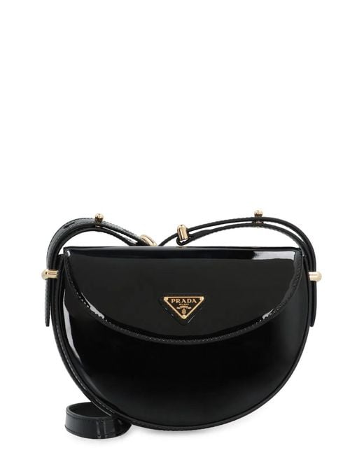 Prada Black Patent Shoulder Bag