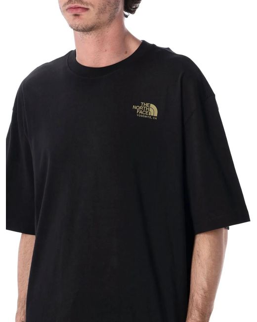 The North Face Black Plant & Flora Oversized T-Shirt for men