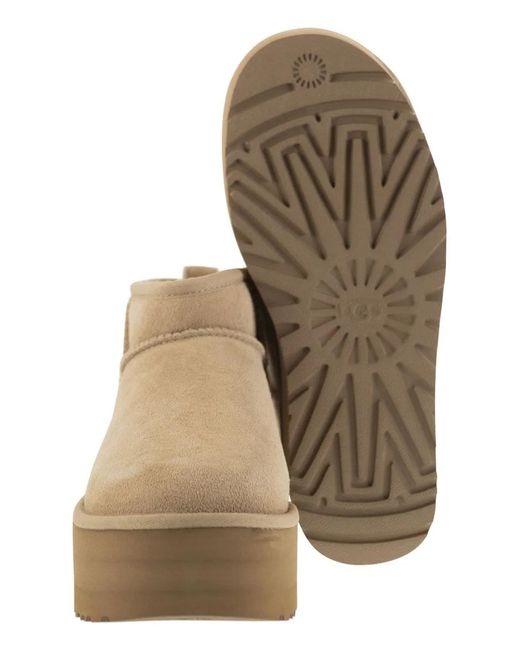 Ugg Natural Classic Ultra Mini Platform
