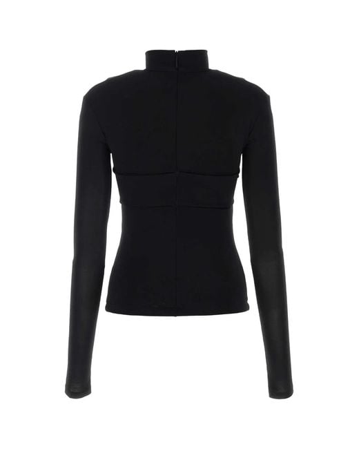 Ambush Black Stretch Viscose Top