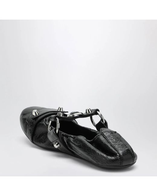 Balenciaga Black City Ballet Flats