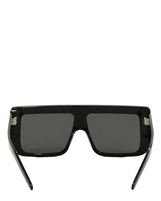Rick Owens Gray Documenta Rectangular Sunglasses for men