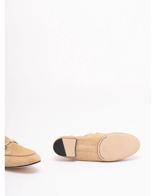 Gucci Natural 'Jordaan' Loafers