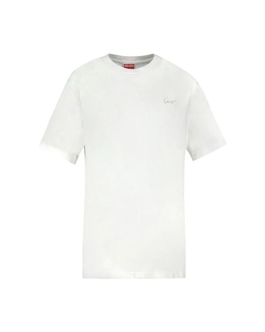 KENZO White Gots Signature T-Shirt for men