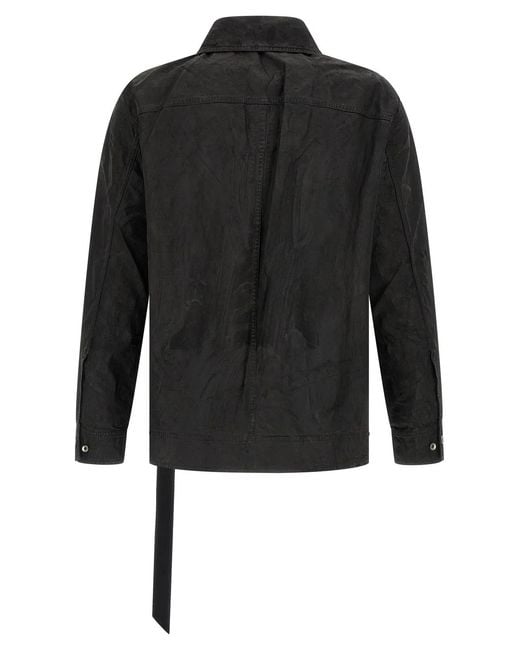 Rick Owens Black 'Jumbo Worker' Jacket for men