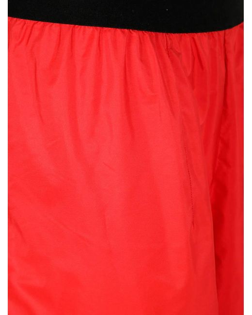 Maria Calderara Red Polyester Trousers